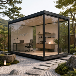 Storyopen StudioHome 16 Artist and Creative Studio Mobile Home — Garden Workspace Edition